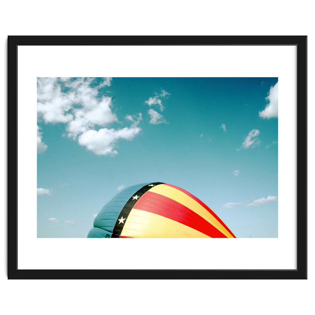 Air balloon over the blue sky
