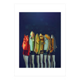 A Gaggle Of Reverse Mermaids (Print Only) thumbnail