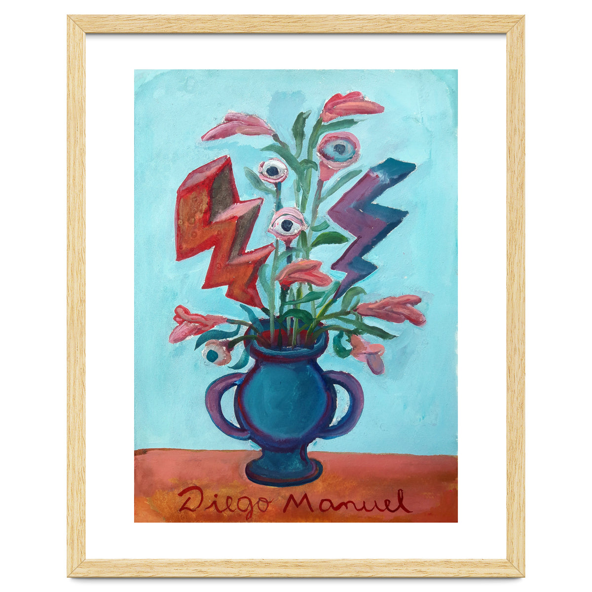 Florero Con Dos Rayos