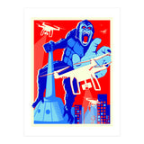 King Kong vs Drones (Print Only) thumbnail