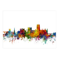 Durham England Skyline Cityscape (Print Only)