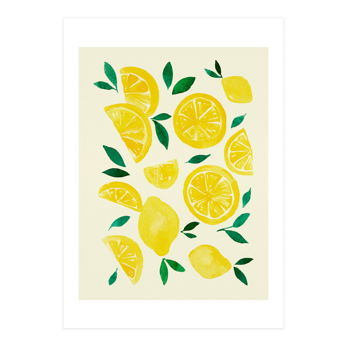 Watercolor lemons (Print Only)