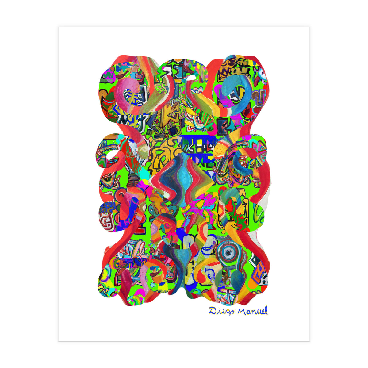 Pop Abstract Asimetrico 22 Copia (Print Only)