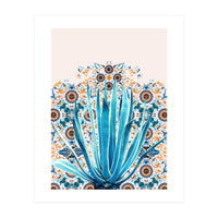 Cactus and Moroccan tiles (Print Only)