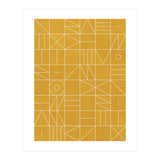 My Favorite Geometric Patterns No.4 - Mustard Yellow (Print Only) thumbnail