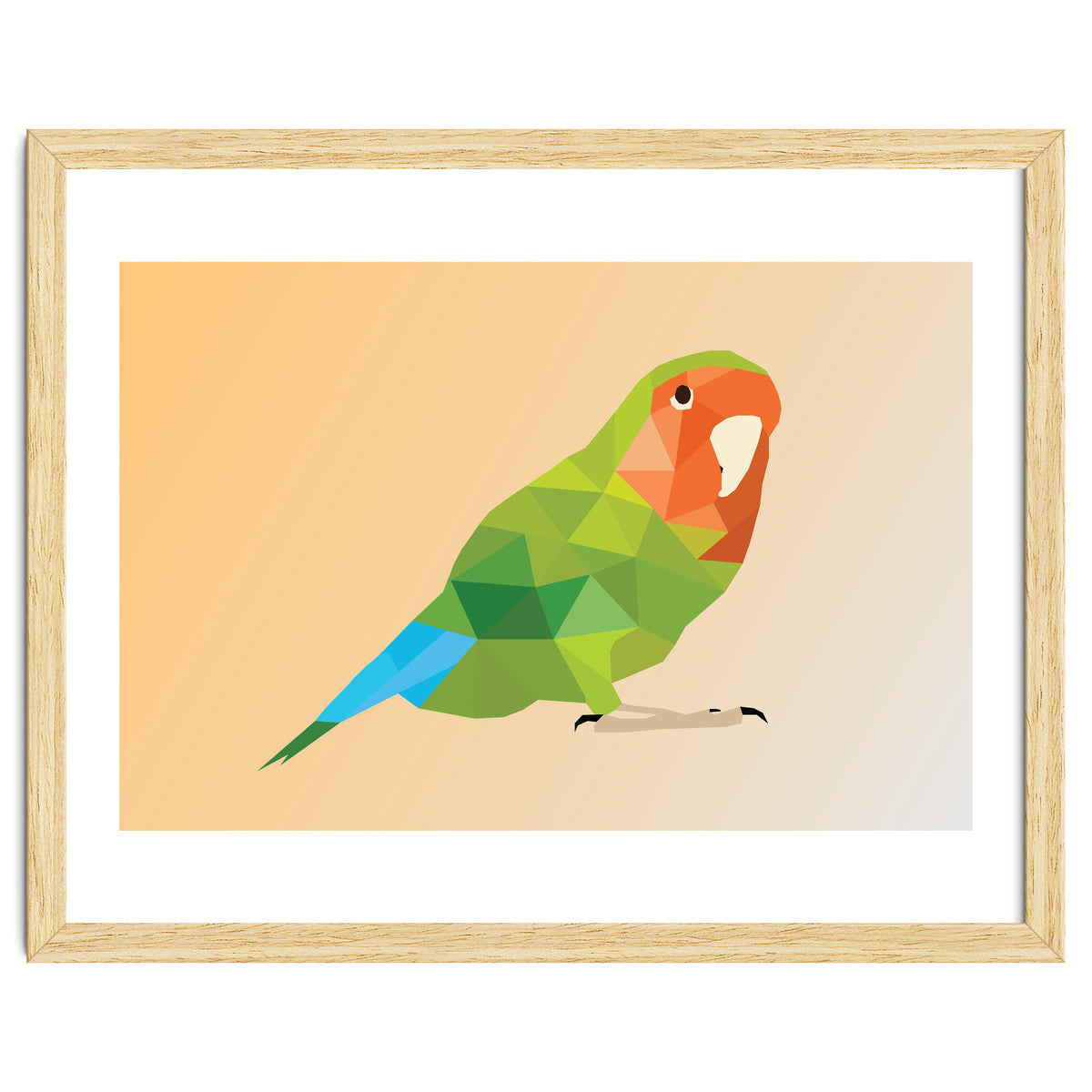 Parrot Low Poly Art