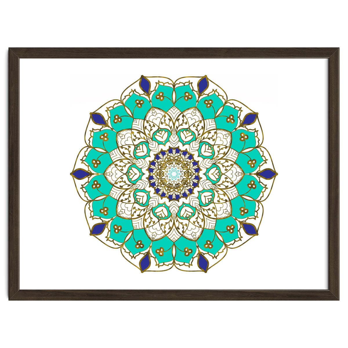 Blue and Gold Mandala