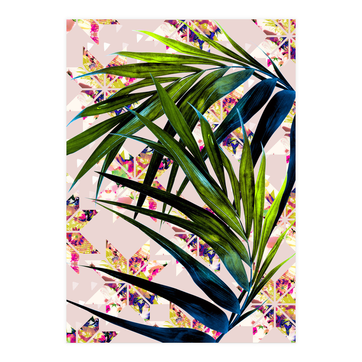 Leaves on mosaic  (Print Only)