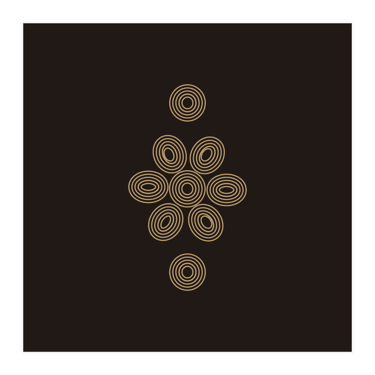 Geometric flower | minimal lines (Print Only)