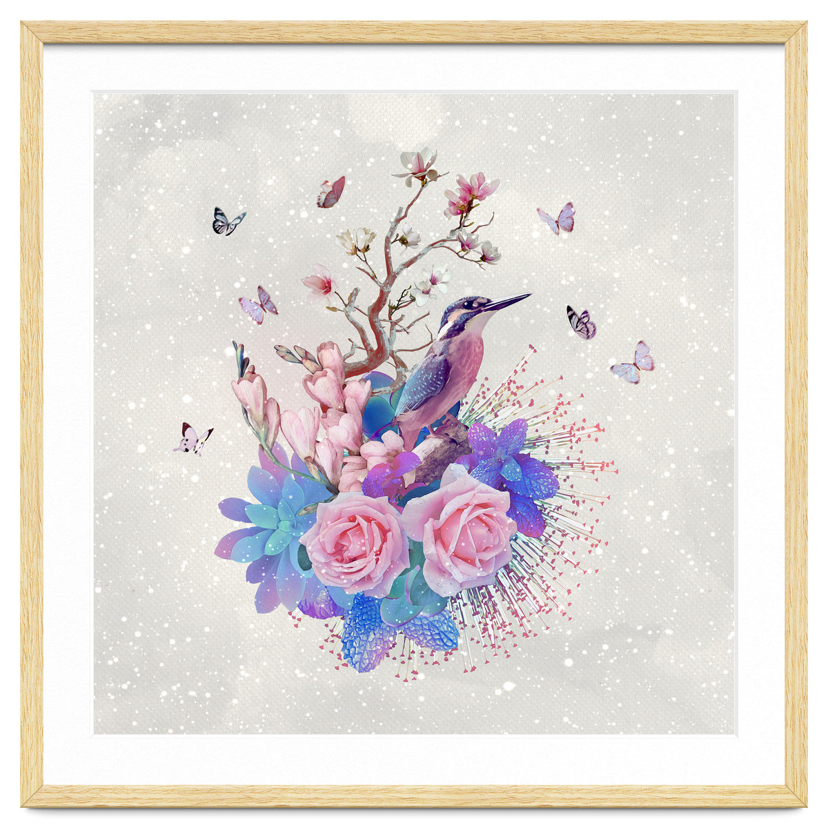 Floral Alcedo Atthis