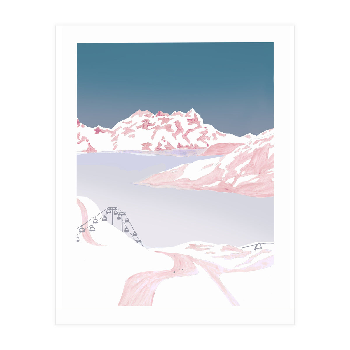 Mountain Love Slopes (Print Only)