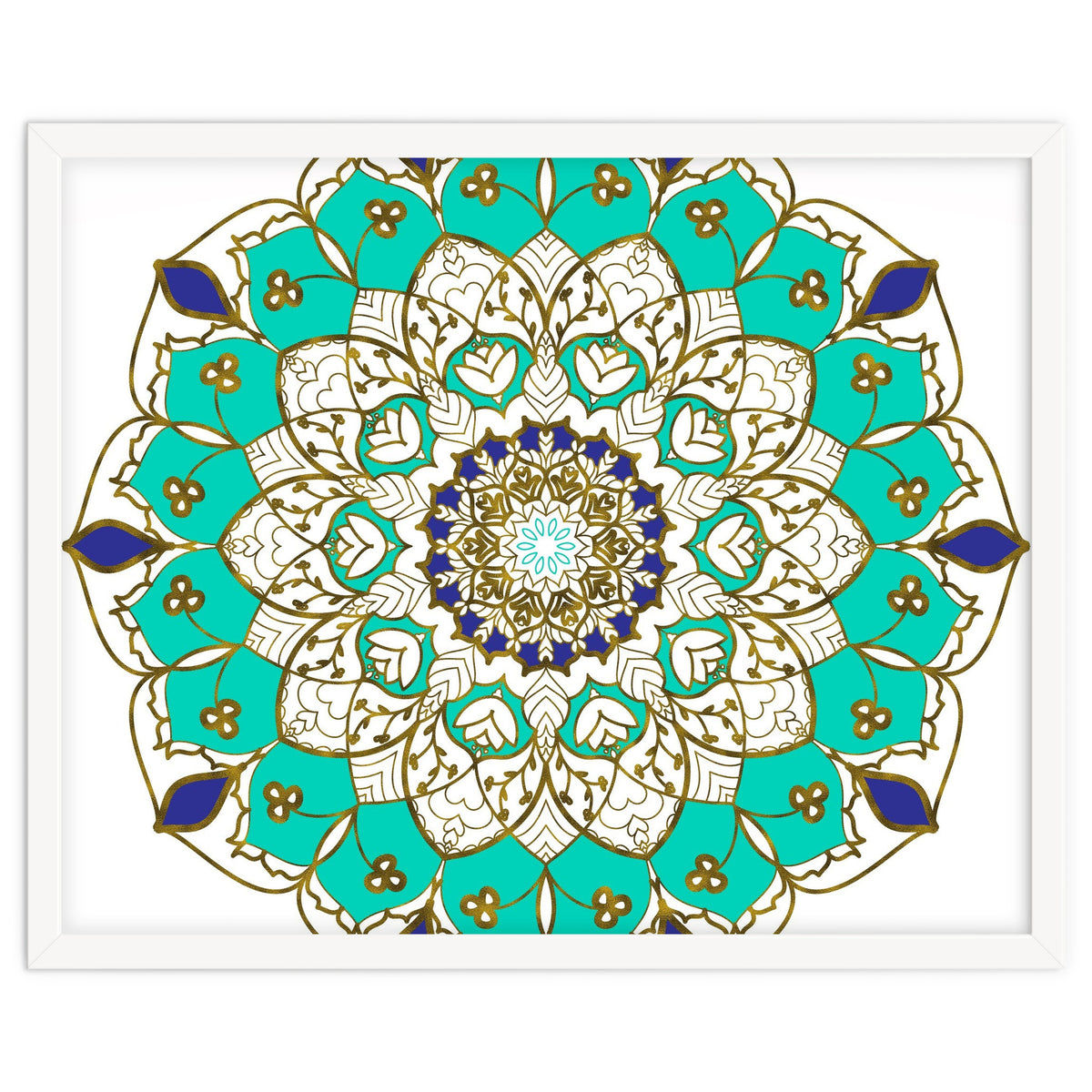 Blue and Gold Mandala
