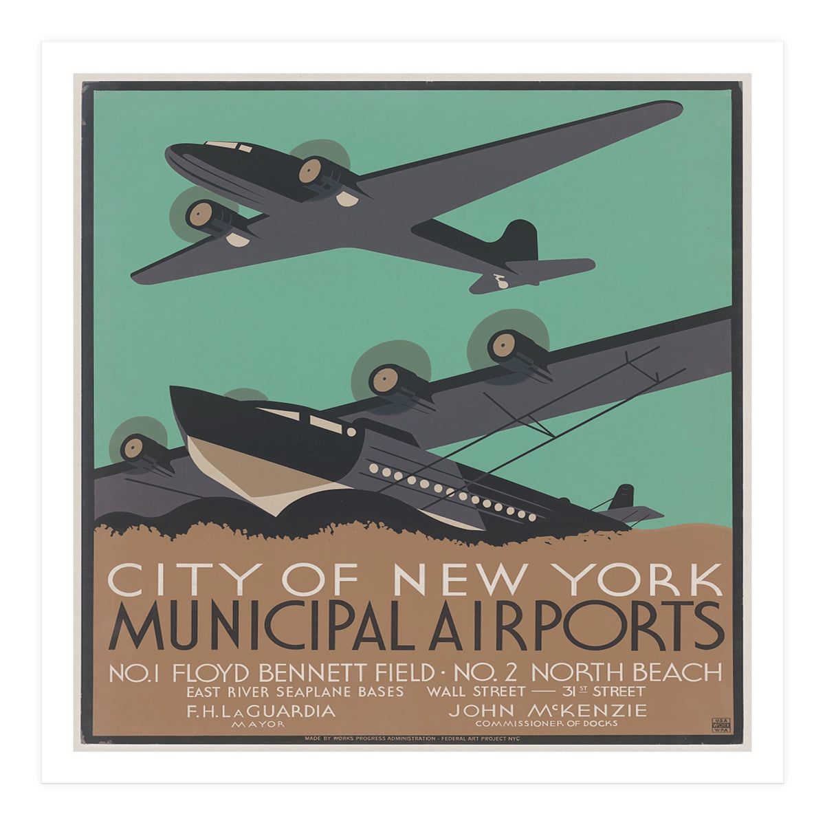 New york airplanes. (Print Only)
