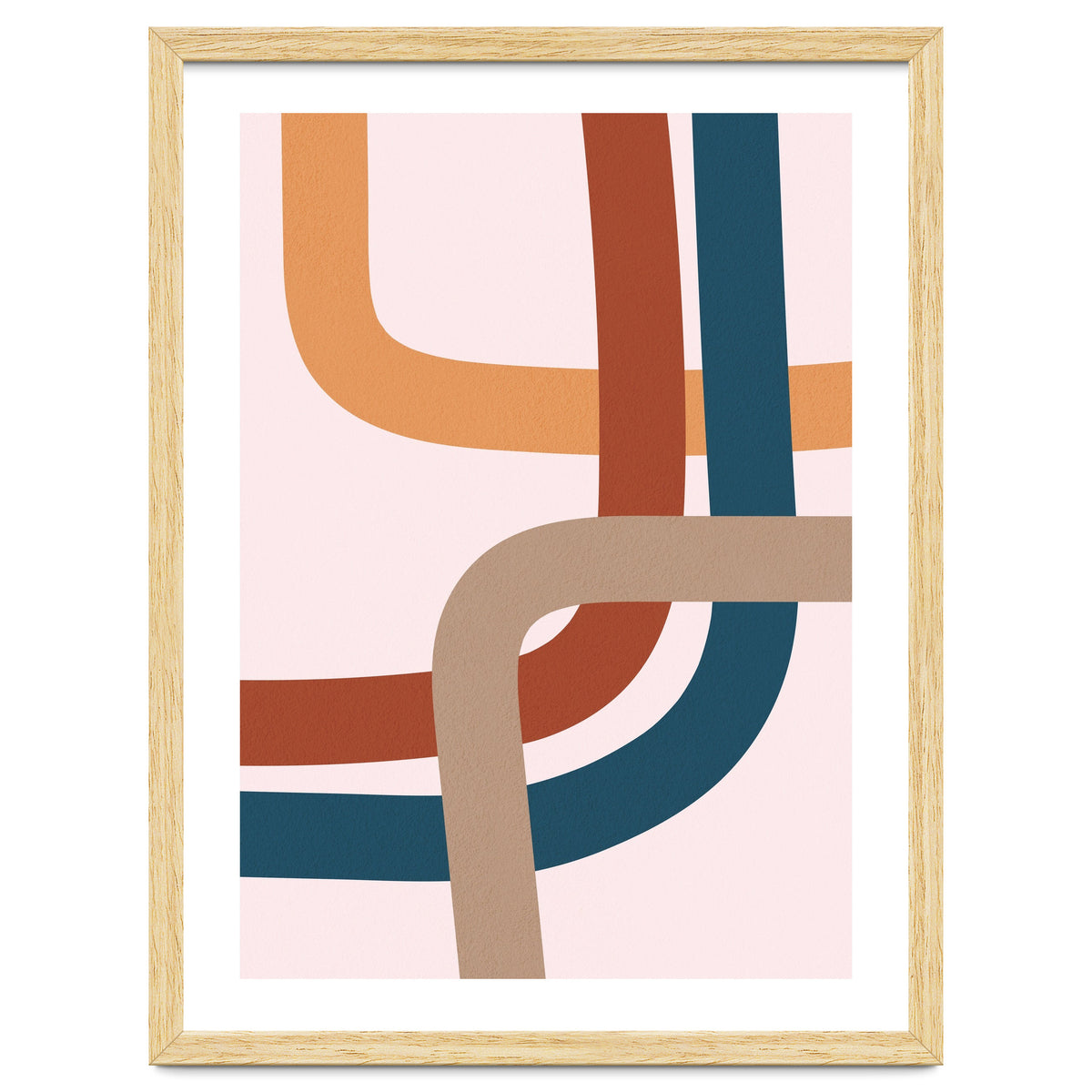 Abstract Colorful Line Art I