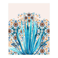 Cactus and Moroccan tiles (Print Only)