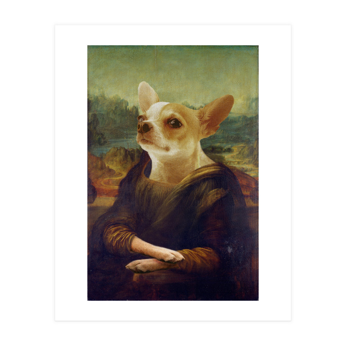 Mona Lisa Chihuahua (Print Only)