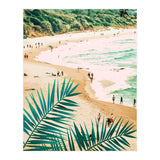Beach Weekend | Pastel Ocean Sea Tropical Travel | Scenic Sand Palm People Boho Vacation (Print Only) thumbnail