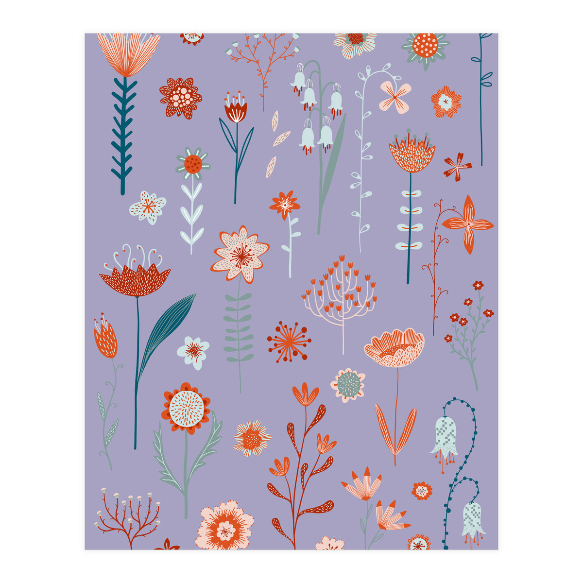 Flowers Of The Summer Purple (Print Only)