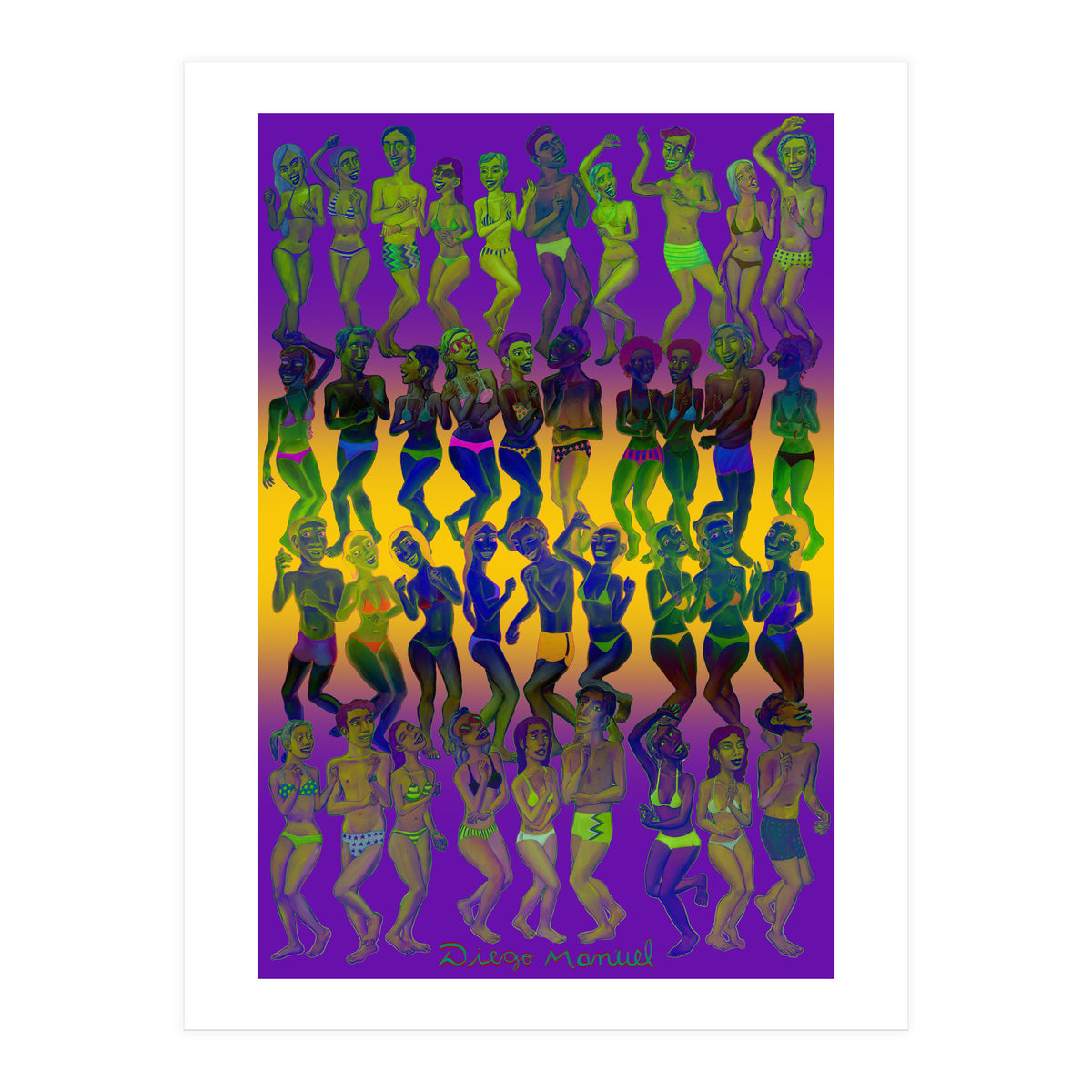 Bailando En La Playa 3 (Print Only)