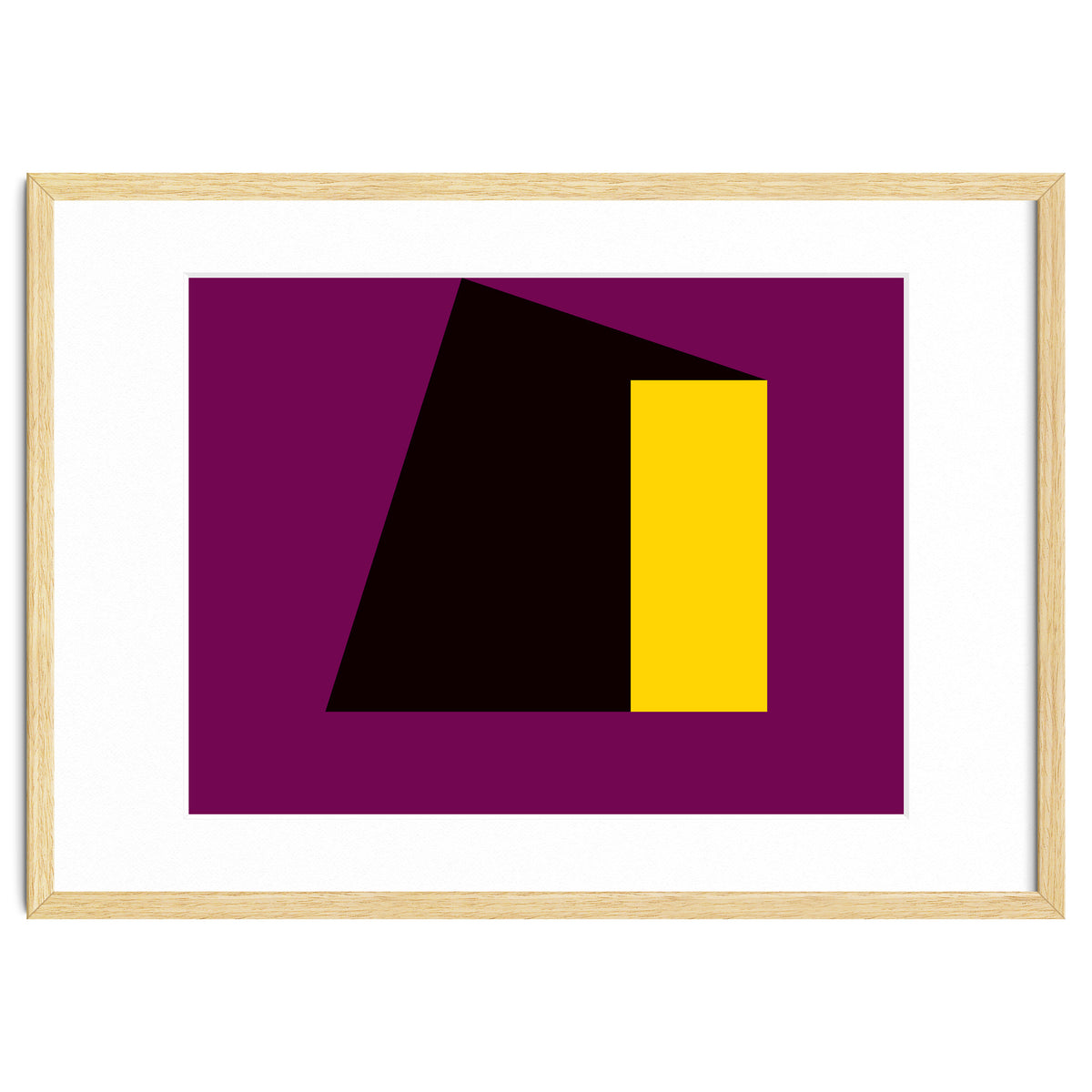Geometric Shapes No. 55 - purple & yellow