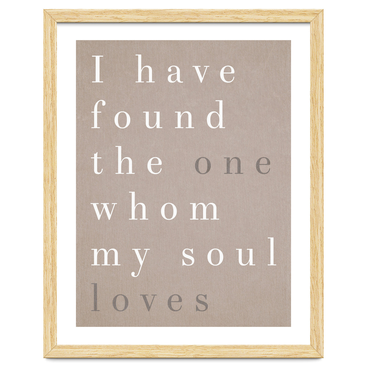 The One My Soul Loves