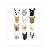 LLamas in Glasses (Print Only)