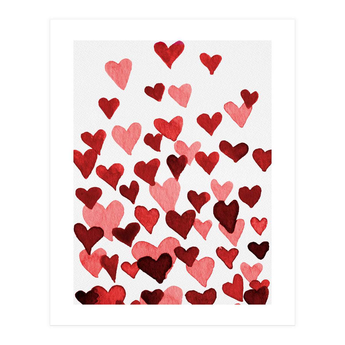 Watercolor Heart Burst (Print Only)