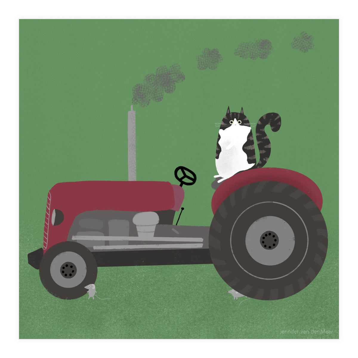 Cat 84: The farm cat (Print Only)