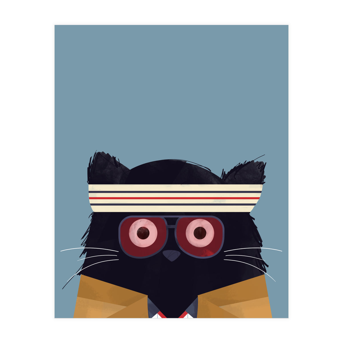 Doozal Cat Tenenbaum (Print Only)