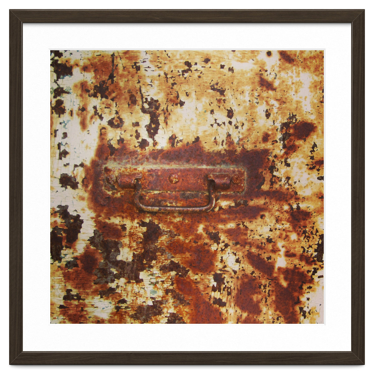 Rusty metal door