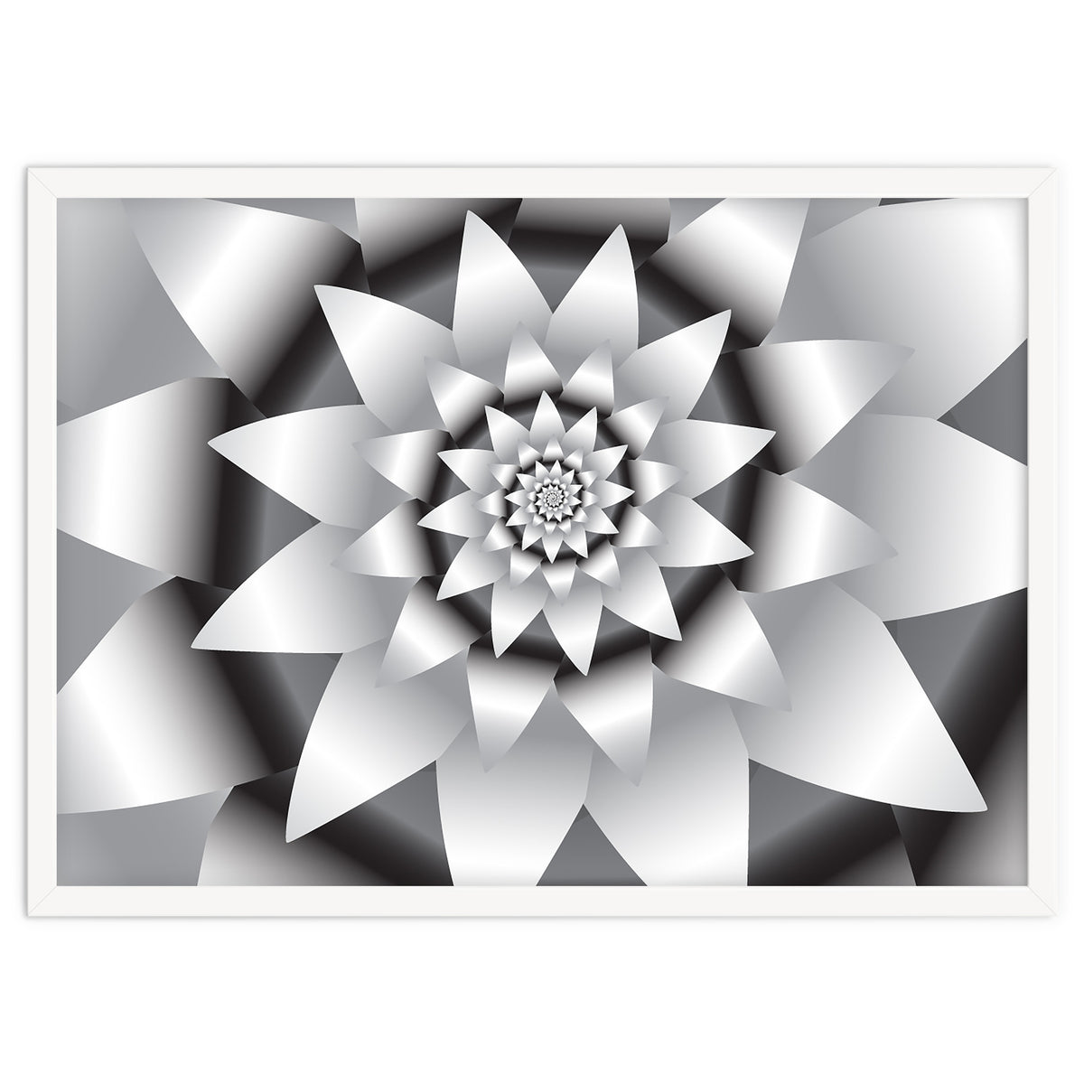 Abstract Modern Flower Design Art