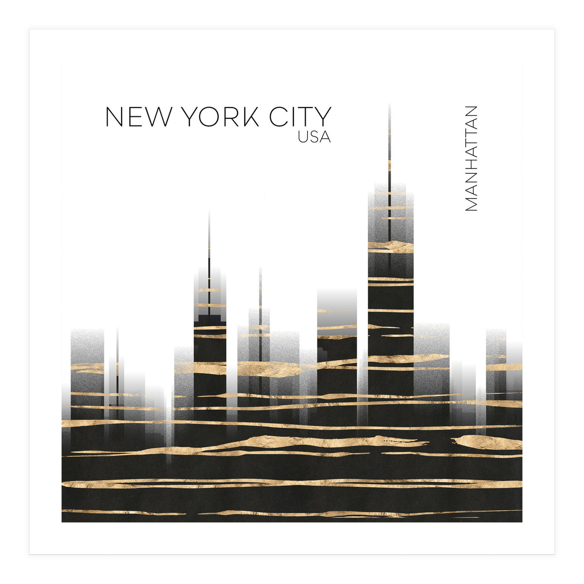 Urban Art NYC Skyline (Print Only)