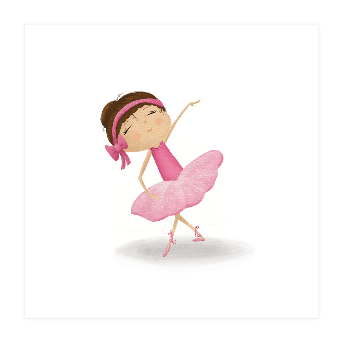 Adorable Plie Ballerina Nursery Print (Print Only)