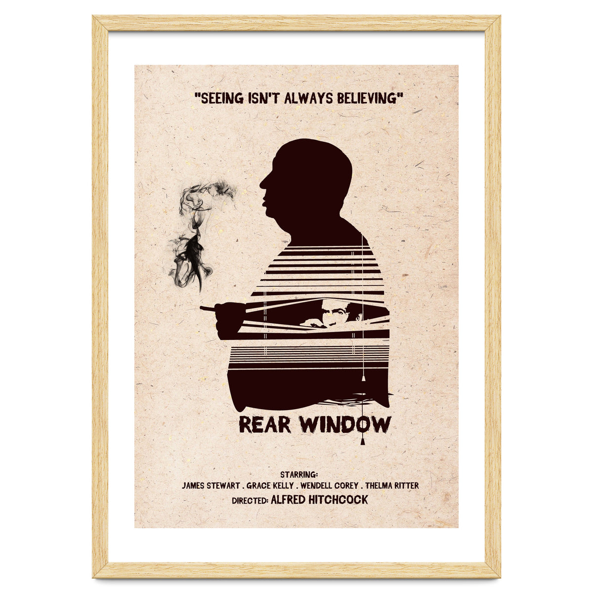 Hitchcock Rear Window movie poster