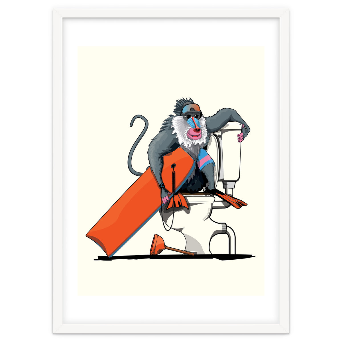 Baboon on the Toilet, Funny Bathroom Humour