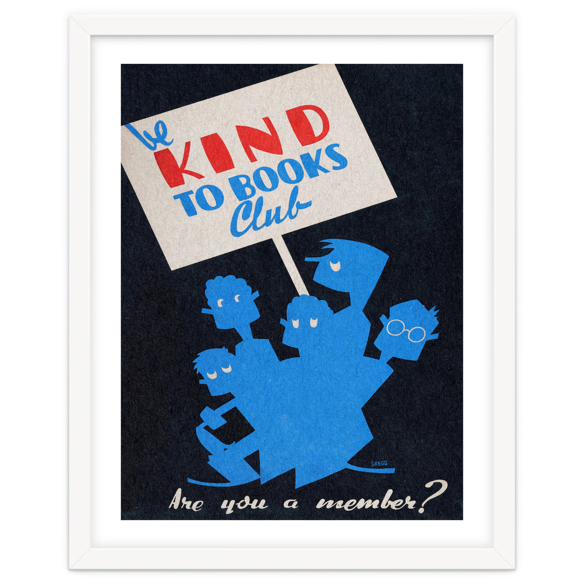 The Be Kind To Books Club Advertisement