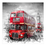 Graphic Art LONDON WESTMINSTER Red Buses (Print Only) thumbnail