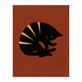 Black Cat Modern Terracotta (Print Only) thumbnail