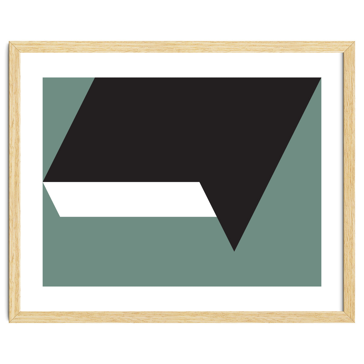 Geometric Shapes No. 85 - black, white & grey