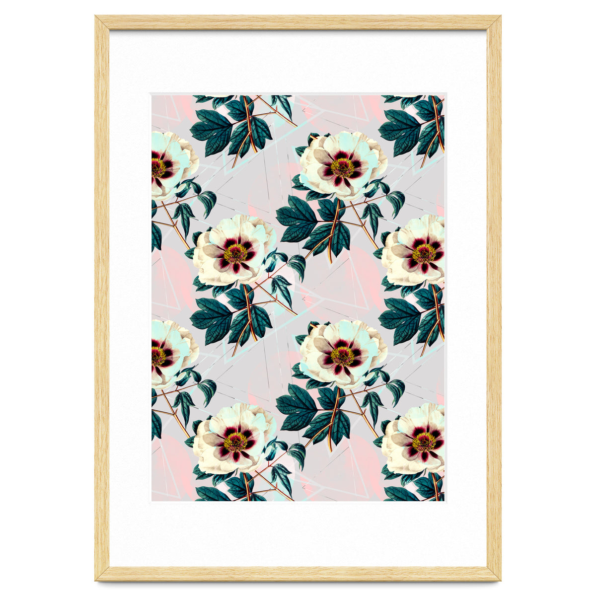 Flowery blooming with geometric