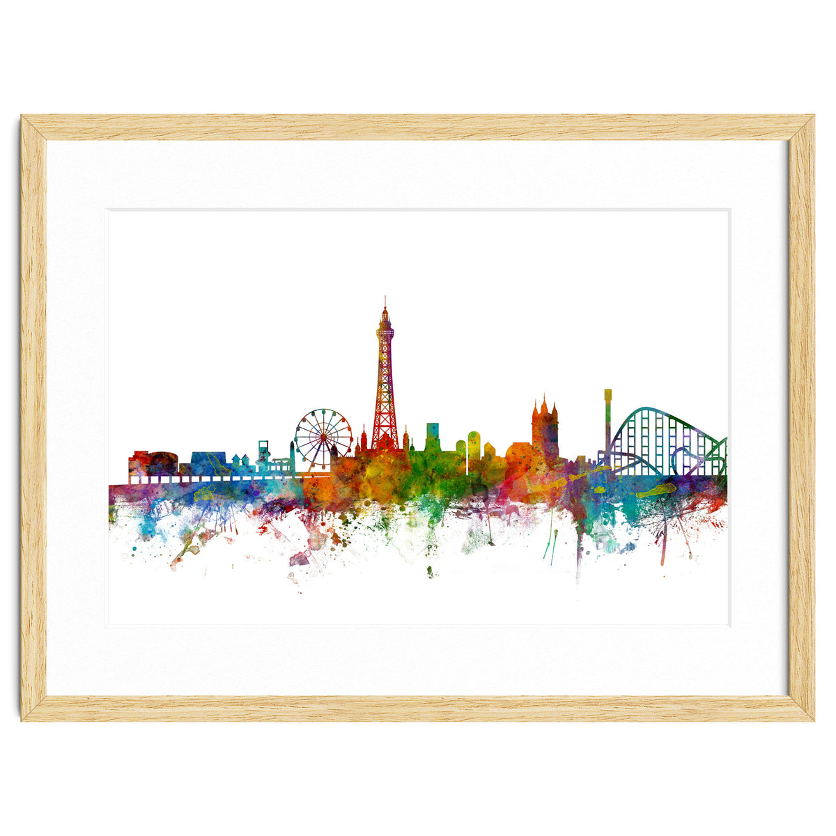 Blackpool England Skyline