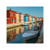 Boats In Venice Colorful Italy (Print Only) thumbnail