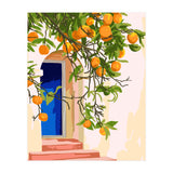 Wherever you go, go with all your heart | Summer Travel Morocco Boho Oranges | Architecture Building (Print Only) thumbnail