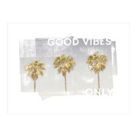 Vintage palm trees | good vibes only (Print Only)