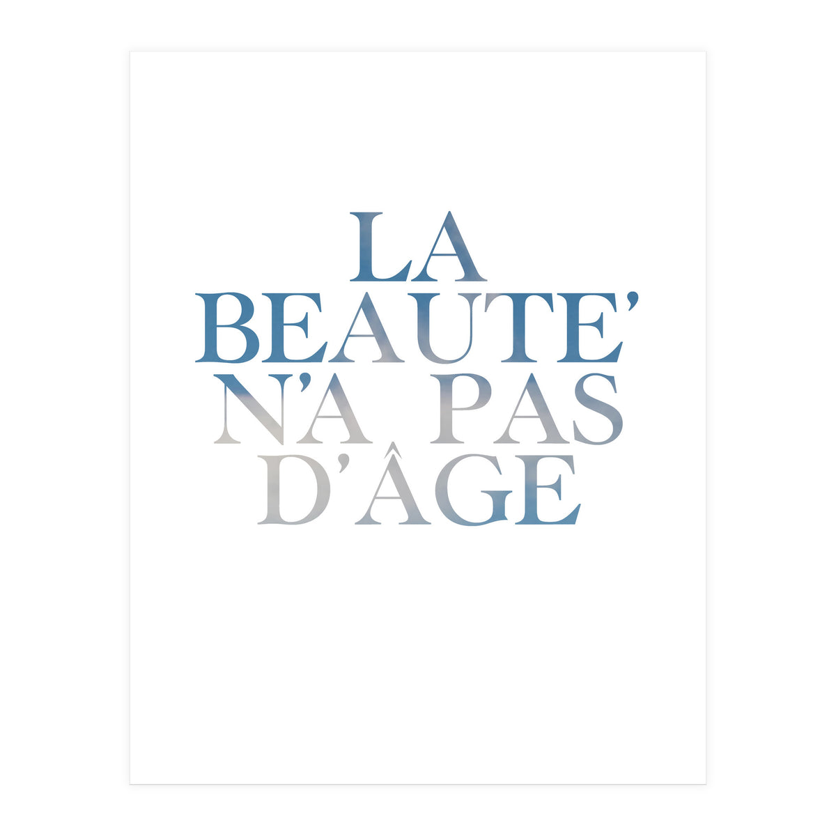 la beaute... (Print Only)