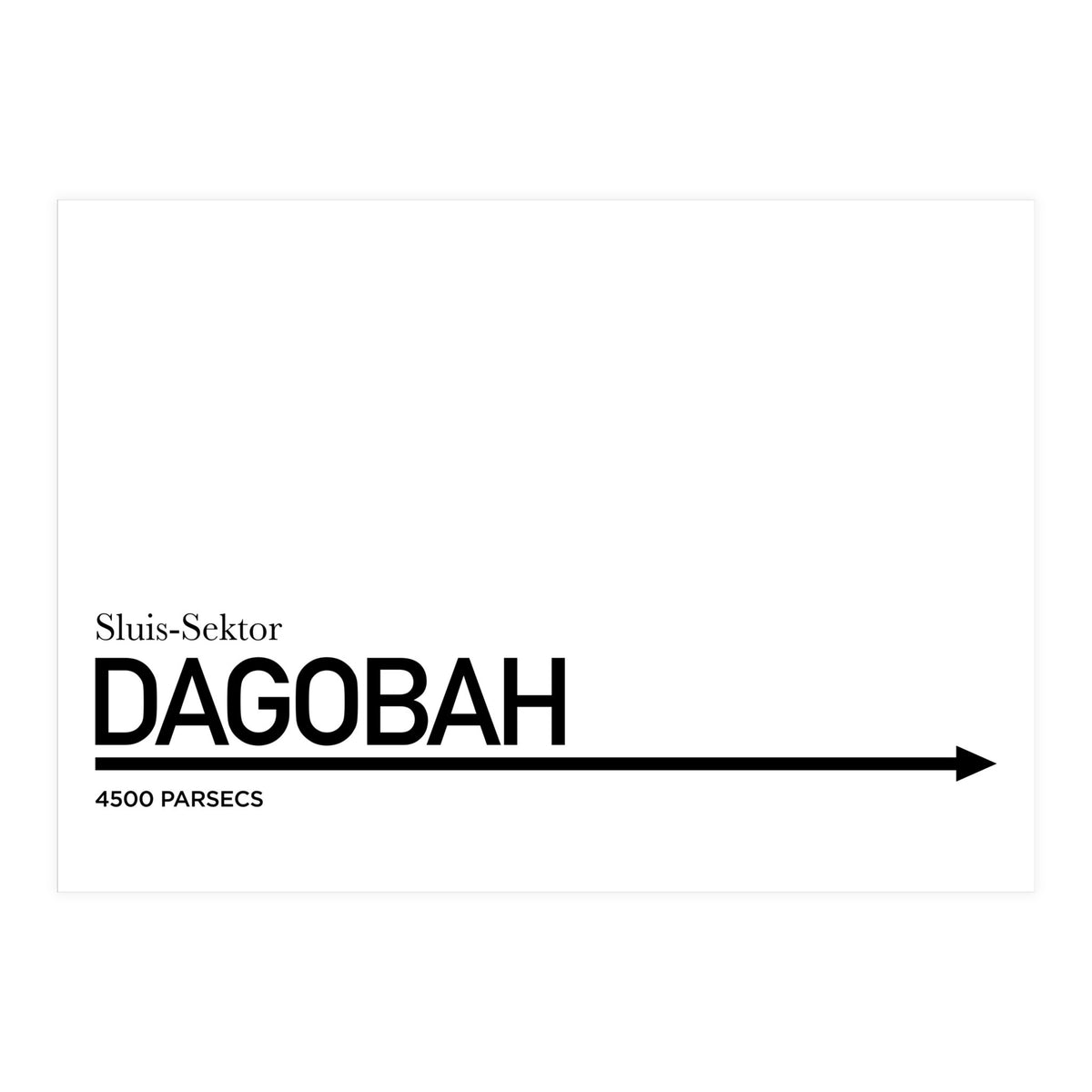 TO DAGOBAH (Print Only)