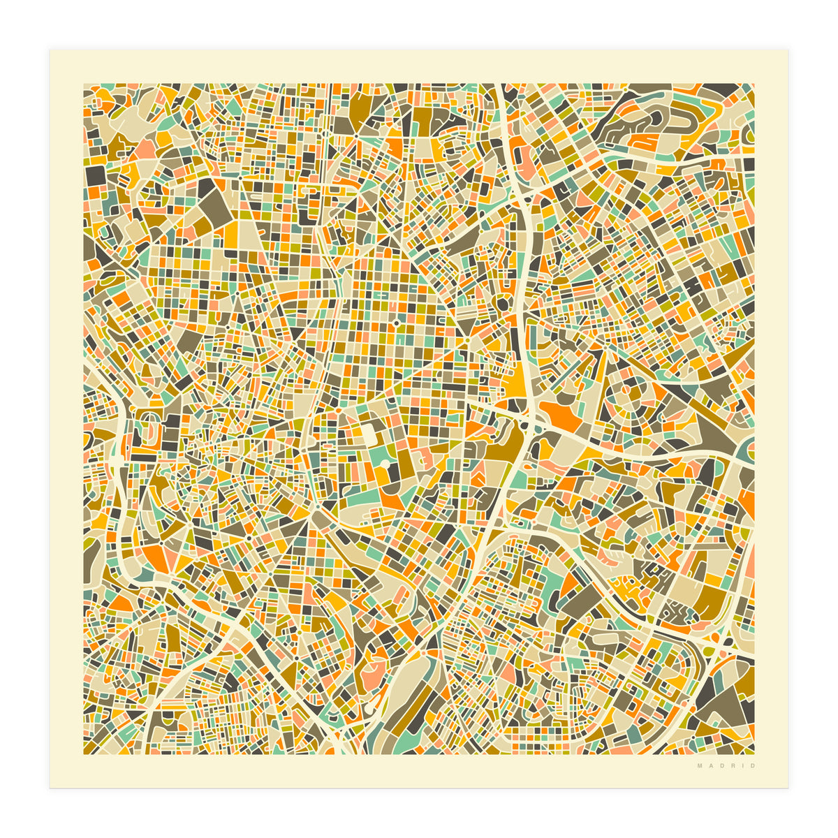 MADRID MAP (Print Only)