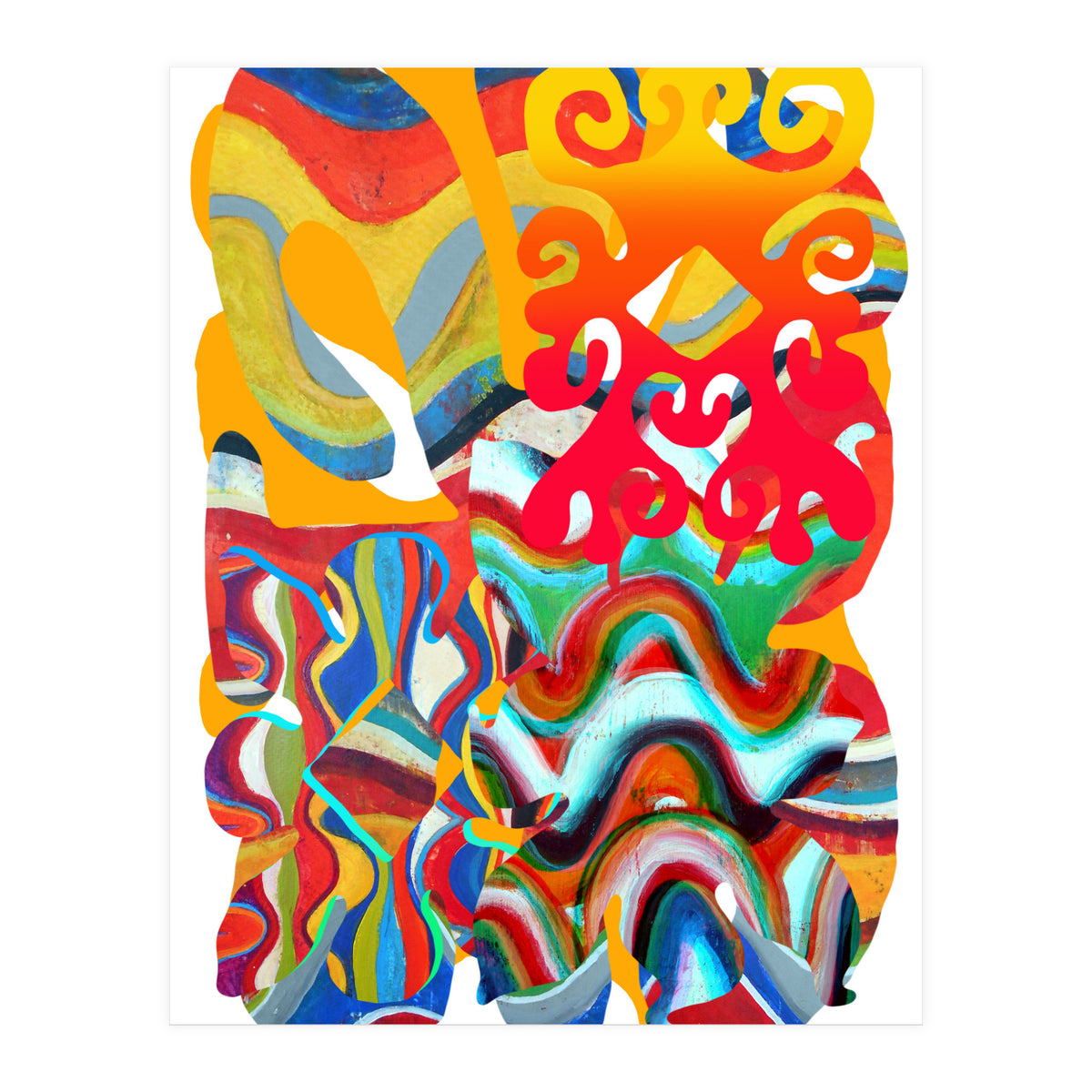 Pop Abstract Asimetrico 4 Copia (Print Only)