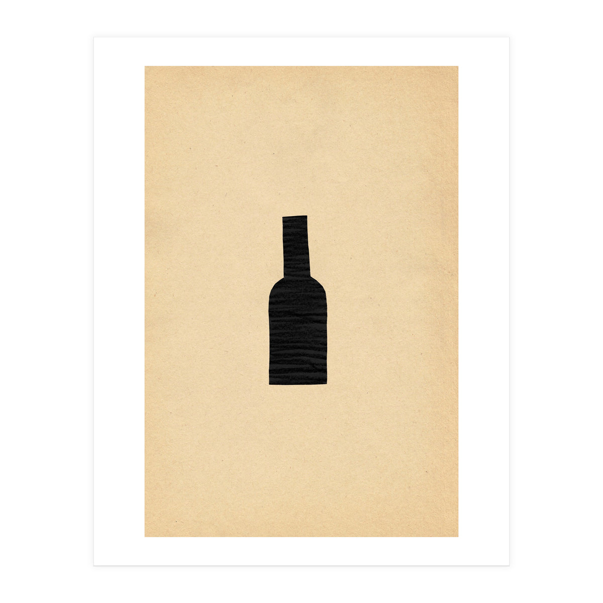 Abstract wine bottle (Print Only)