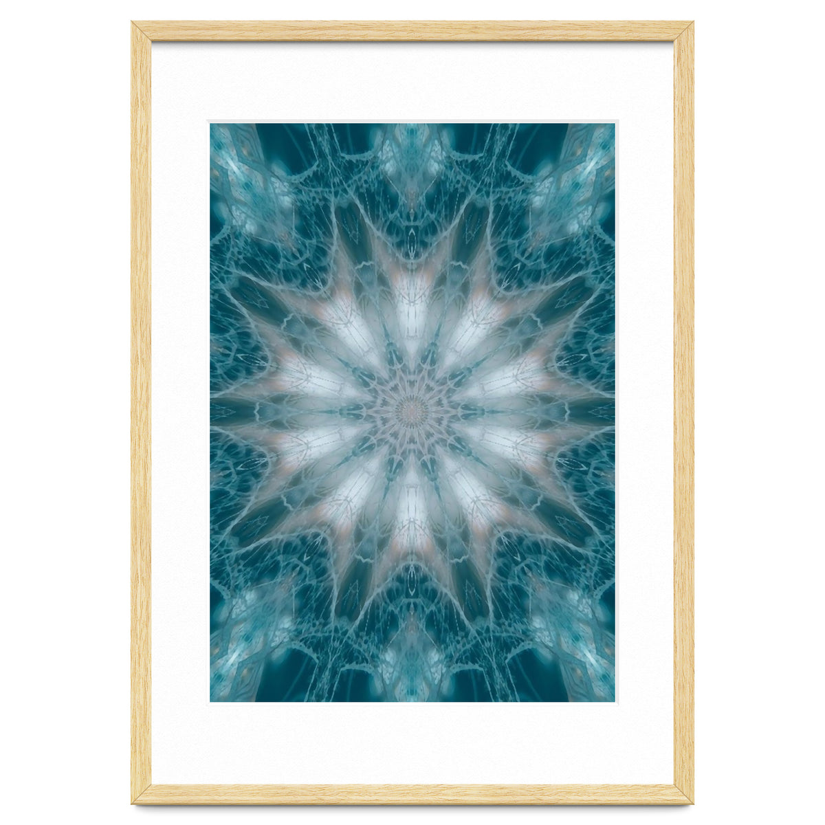 Mandala - Green, White, Rose